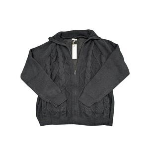 NWT Woven Heart Knit Hoodie‎ Women's XL